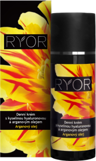 Ryor denní pleťový krém s kyselinou hyaluronovou a arganovým olejem Arganový olej 50 ml