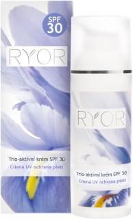 Ryor trio aktivní pleťový krém SPF 30 Cílená UV ochrana pleti 50 ml