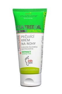 Vivaco pěčující krém na nohy Vivapharm Tea Tree Oil 100 ml
