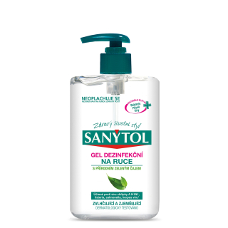 Sanytol dezinfekční gel na ruce s přírodním zeleným čajem 250 ml