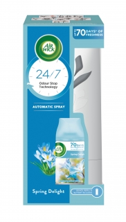 Air Wick osvěžovač vzduchu difuzér a náhradní náplň Freshmatic Spring Delight 1 ks + 250 ml