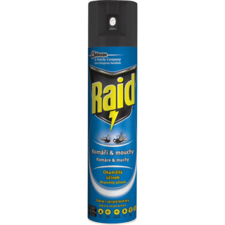 Raid sprej proti létajícímu hmyzi Komáři a mouchy 400 ml